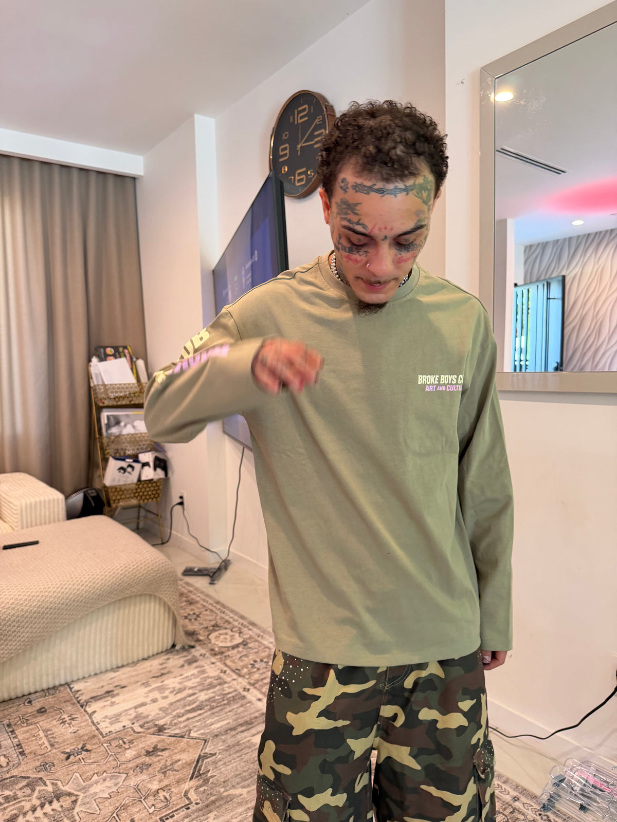 Lil Skies wearing Broke Boys Club