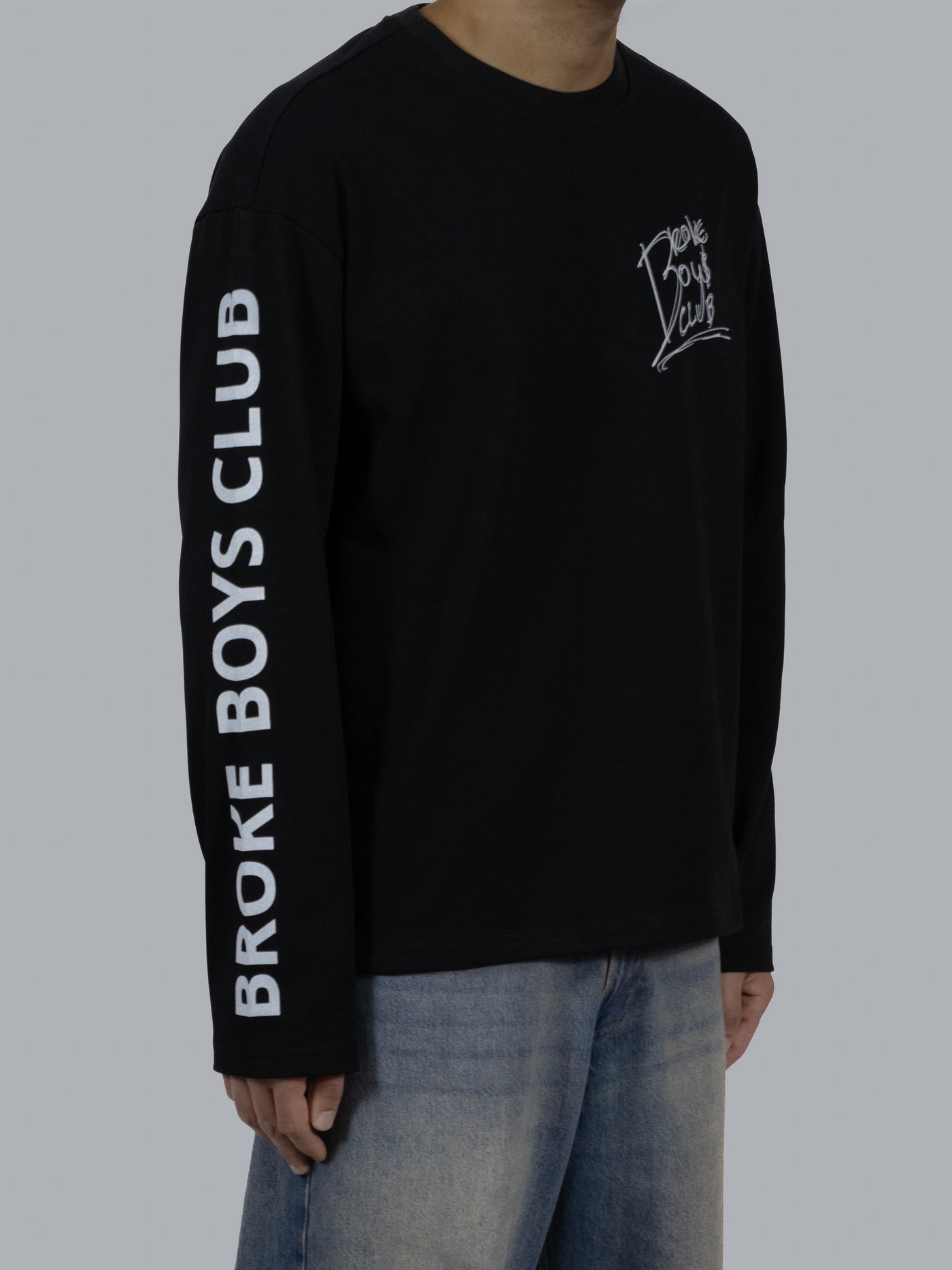 Broke Boys Club oversized longsleeve zwart