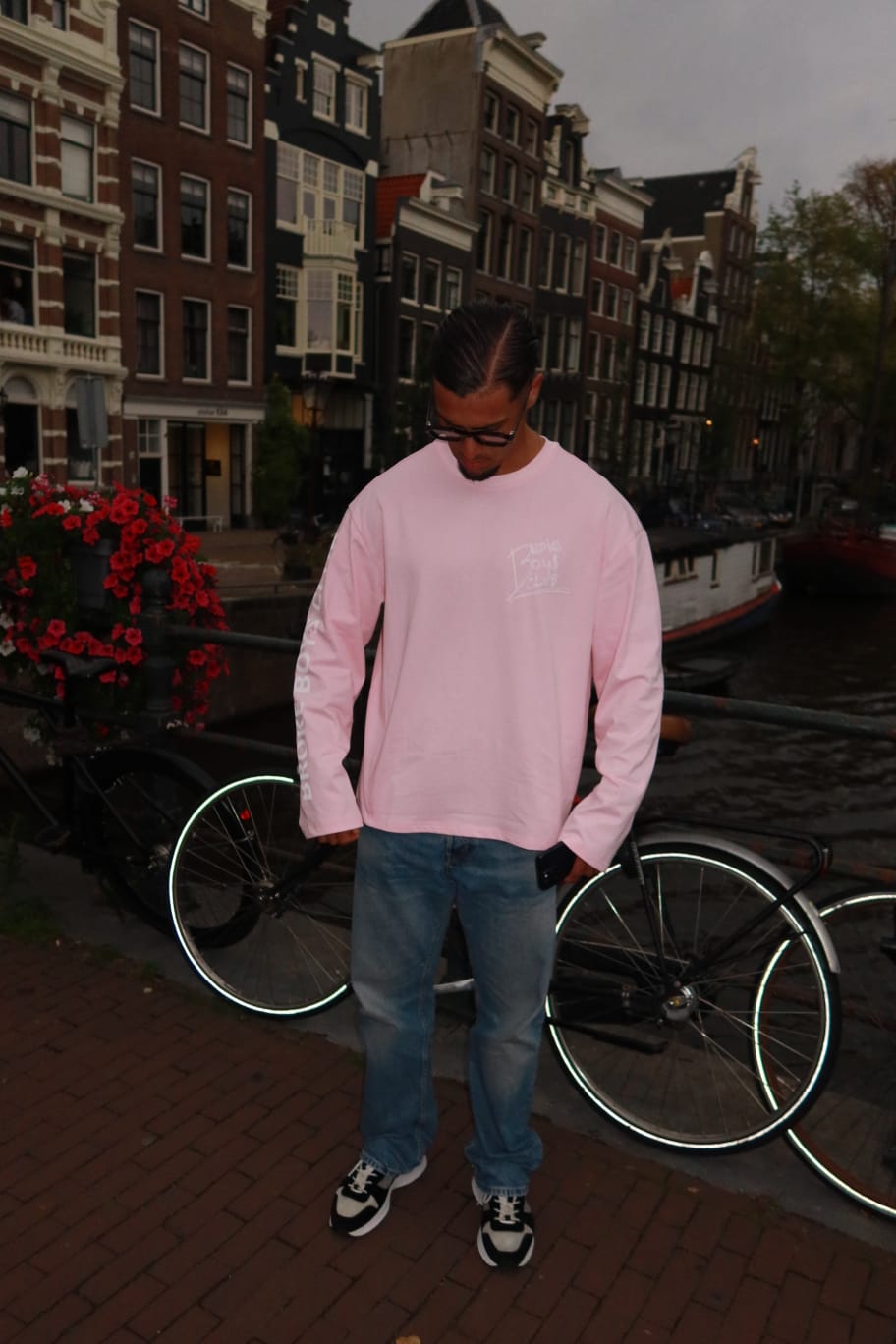 Broke Boys Club Oversized Longsleeve roze