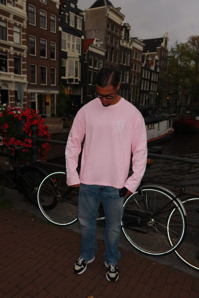 Broke Boys Club Oversized Longsleeve roze
