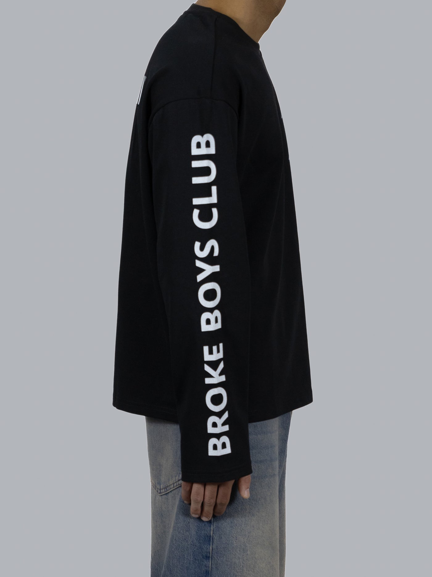 Broke Boys Club oversized longsleeve zwart