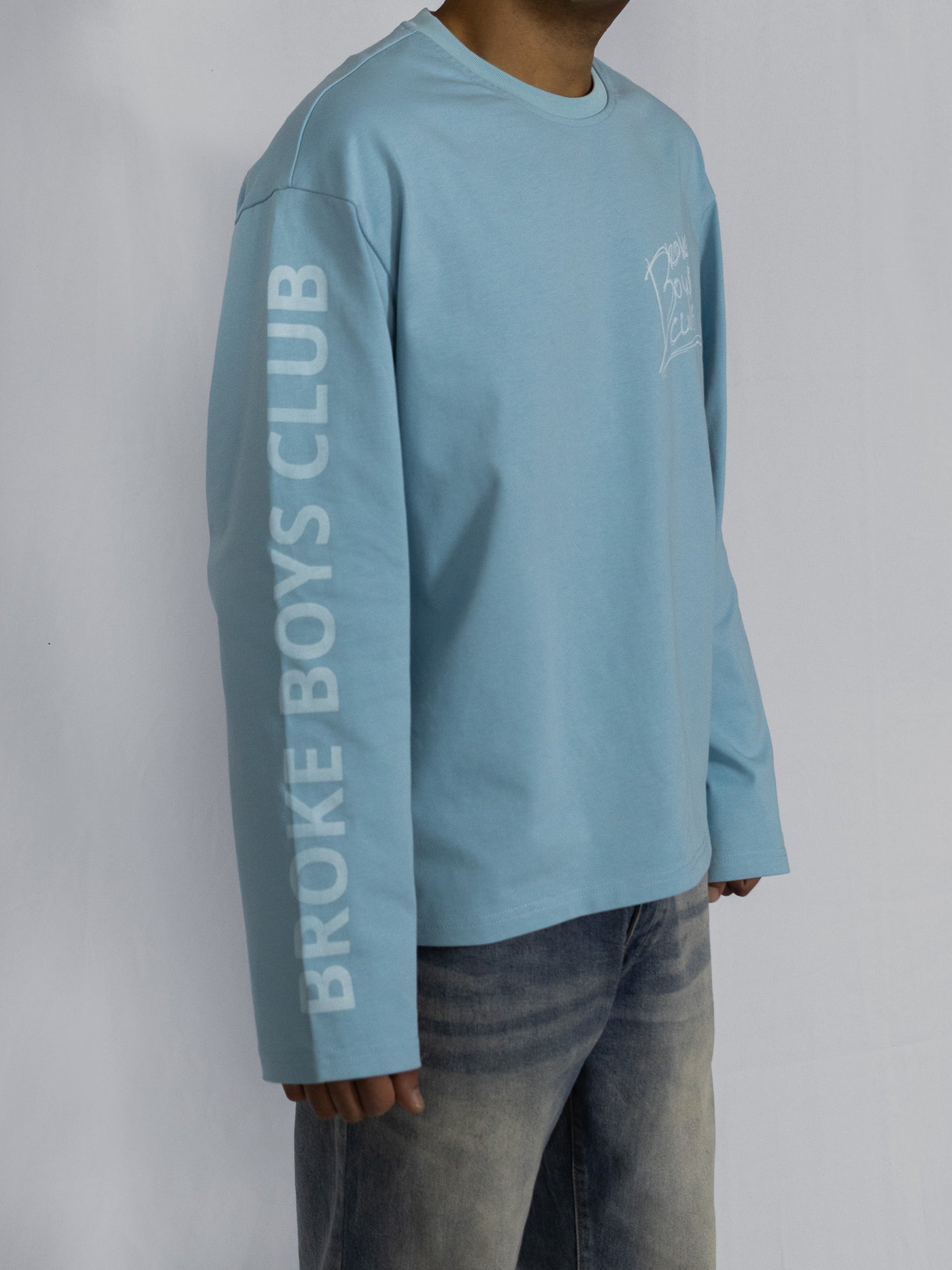 Broke Boys Club Oversized Longsleeve blauw