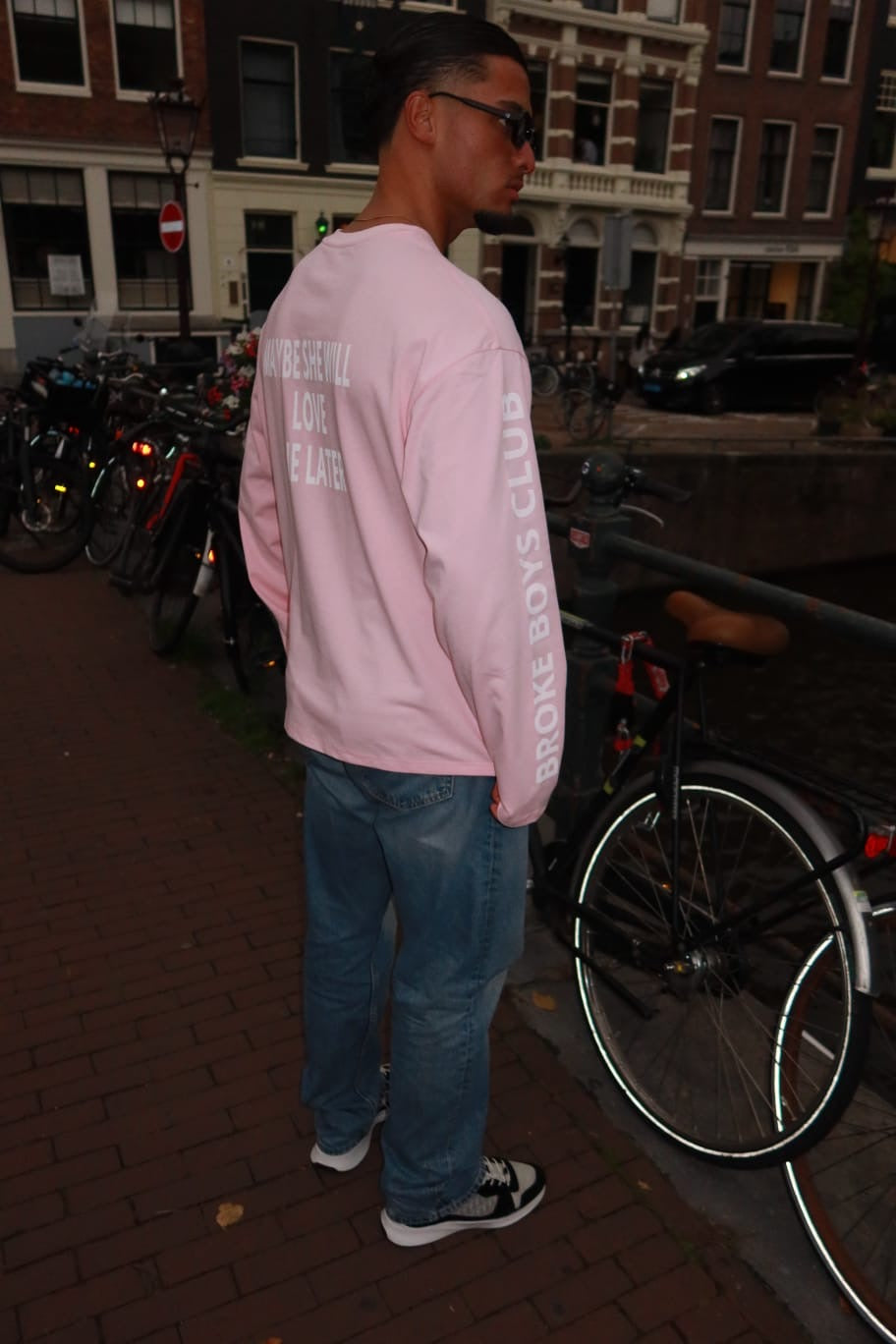 Broke Boys Club Oversized Longsleeve roze
