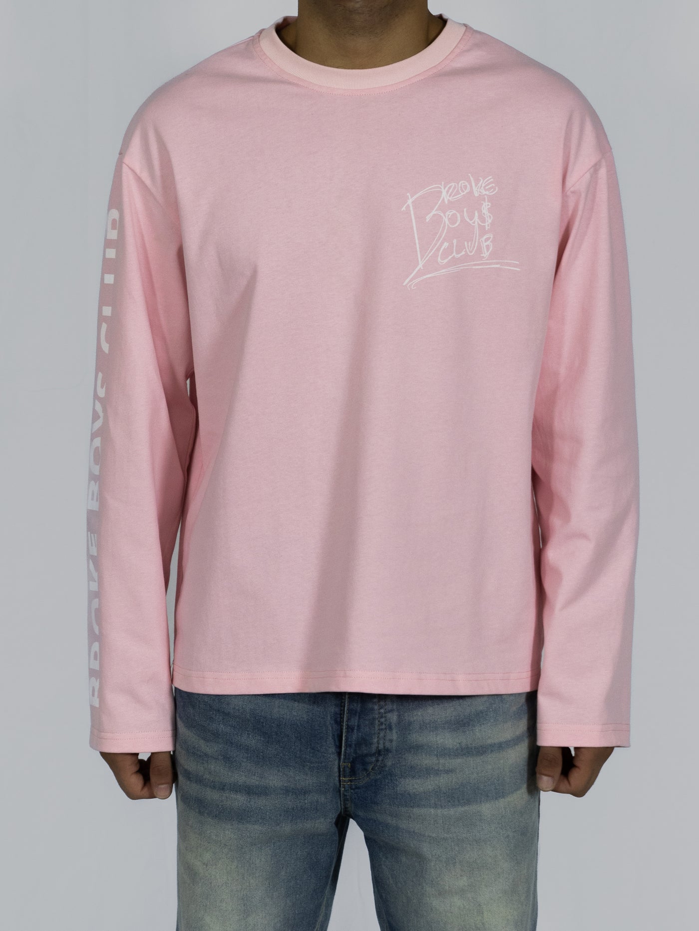 Broke Boys Club Oversized Longsleeve roze