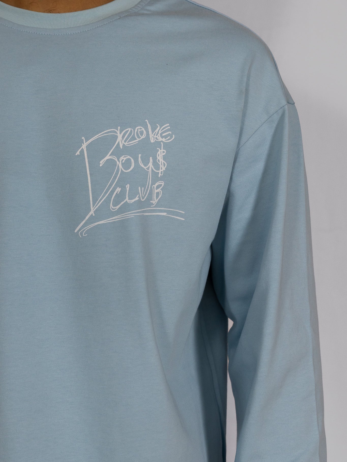 Broke Boys Club Oversized Longsleeve blauw