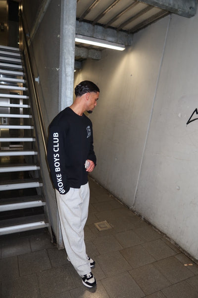 Broke Boys Club oversized longsleeve zwart