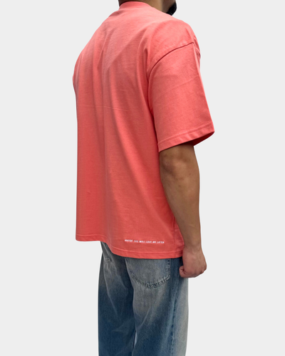 Broke Boys Club oversized T-shirt peach oranje