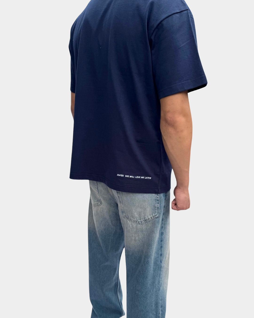 Broke Boys Club oversized T-shirt marine blauw