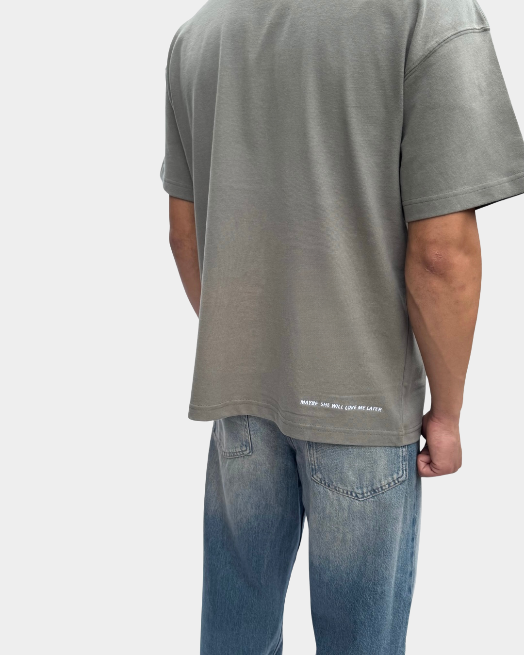 Broke Boys Club oversized T-shirt  kaki groen