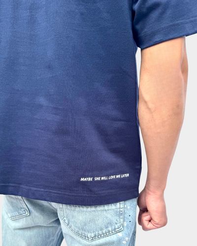 Broke Boys Club oversized T-shirt marine blauw