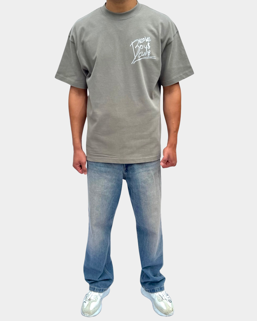 Broke Boys Club oversized T-shirt  kaki groen