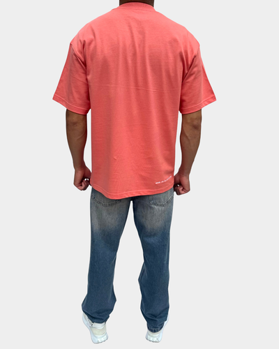 Broke Boys Club oversized T-shirt peach oranje